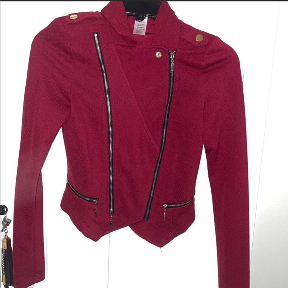 Windsor fushia/red zip up jacket XS